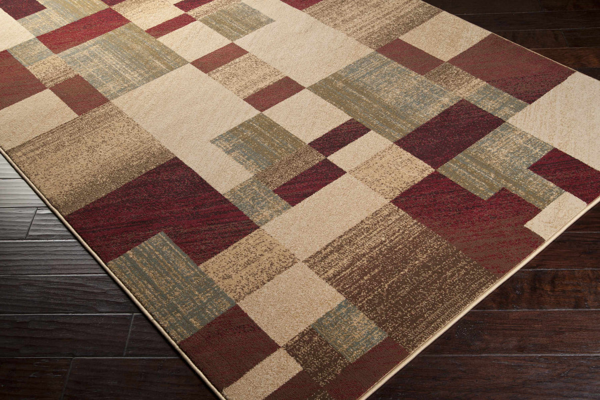 Maumee Brown Mosaic Performance Rug - Clearance