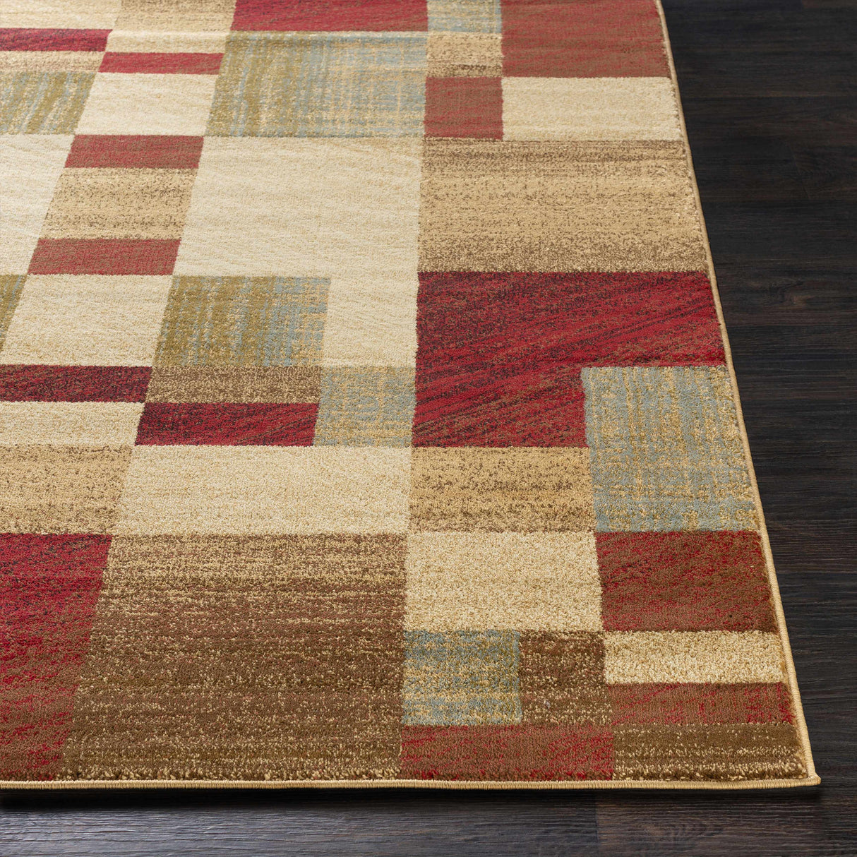 Maumee Brown Mosaic Performance Rug - Clearance