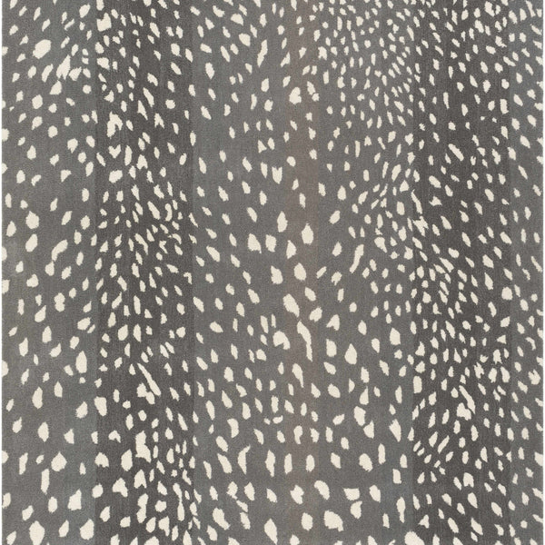 Athena Gray Giraffe Print Wool Rug