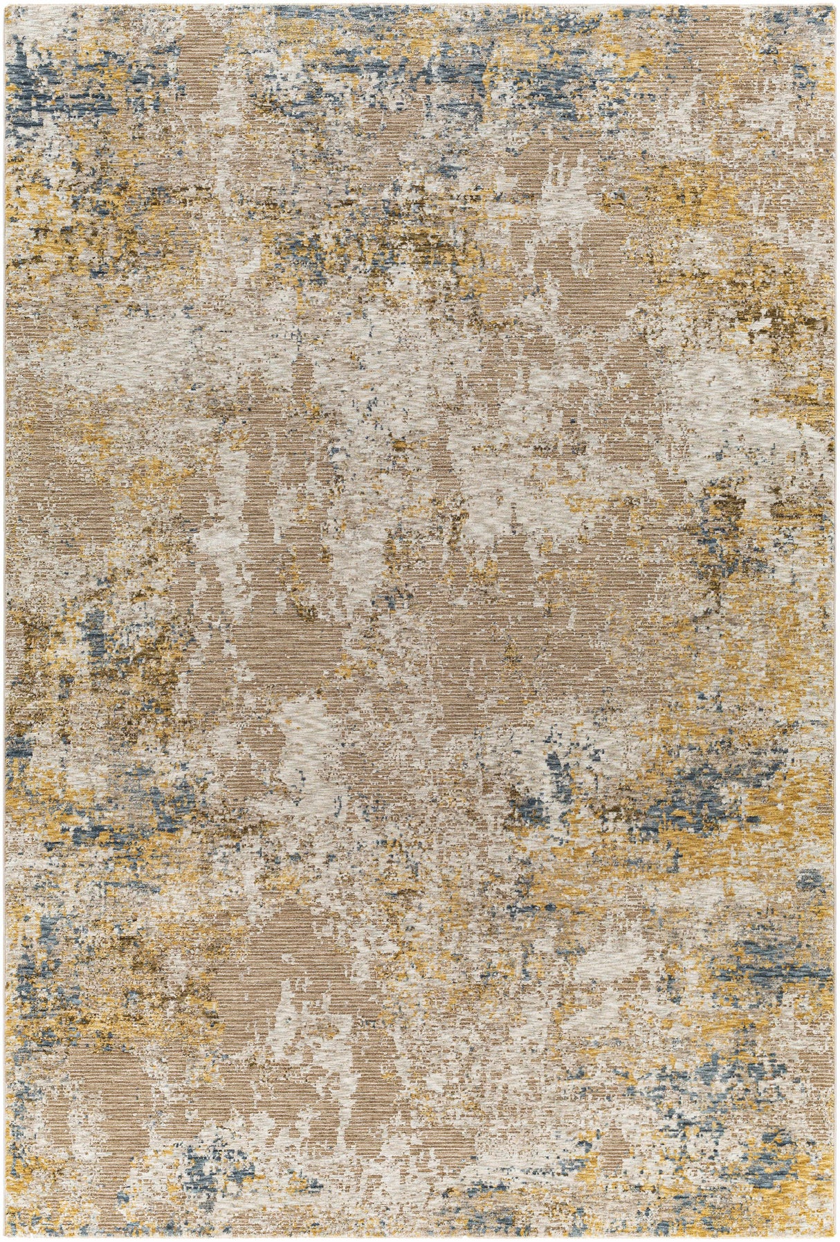 Meads Abstract Mustard Luxe Rug