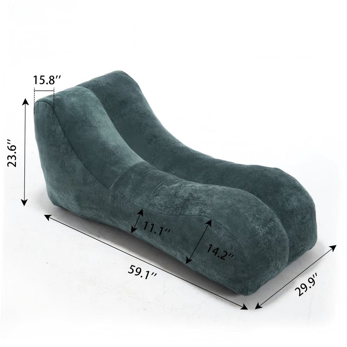 MEIGAOSOFA Bean Bag Sofa Chair with High Quality Sponge Filling - view 3