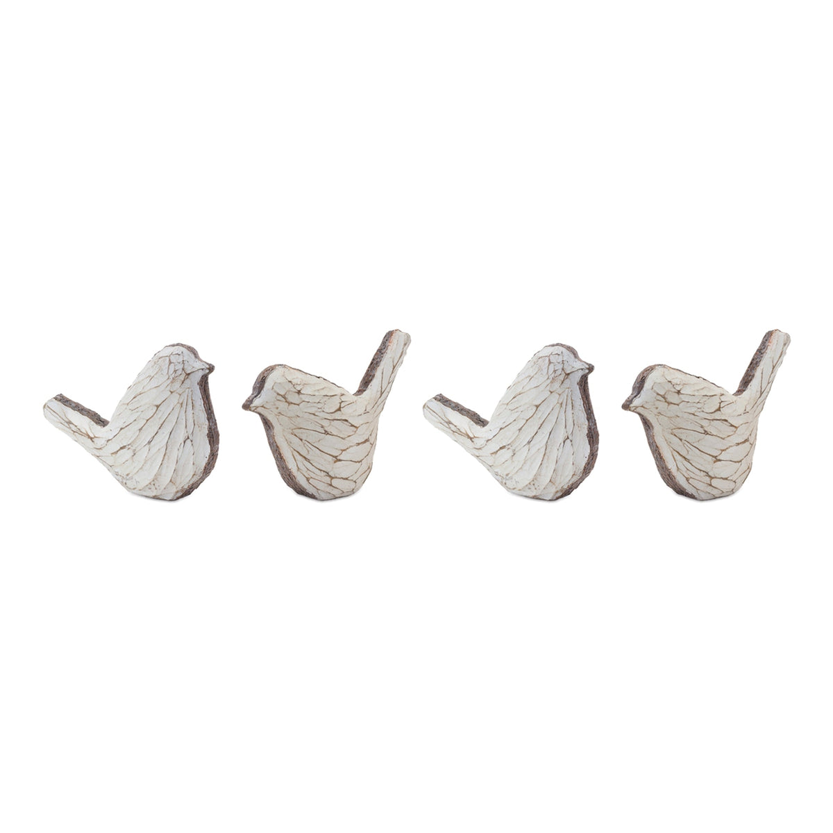 Melrose International Carved Bird Figurine (Set of 4) - view 4