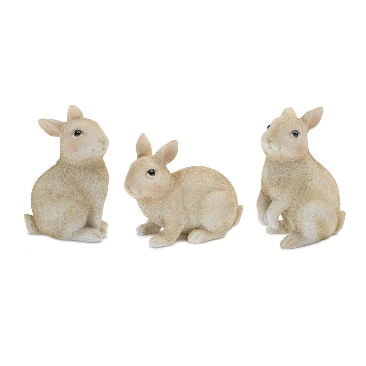 Melrose International Mini Bunny Rabbit Figurine (Set of 12) in Brown