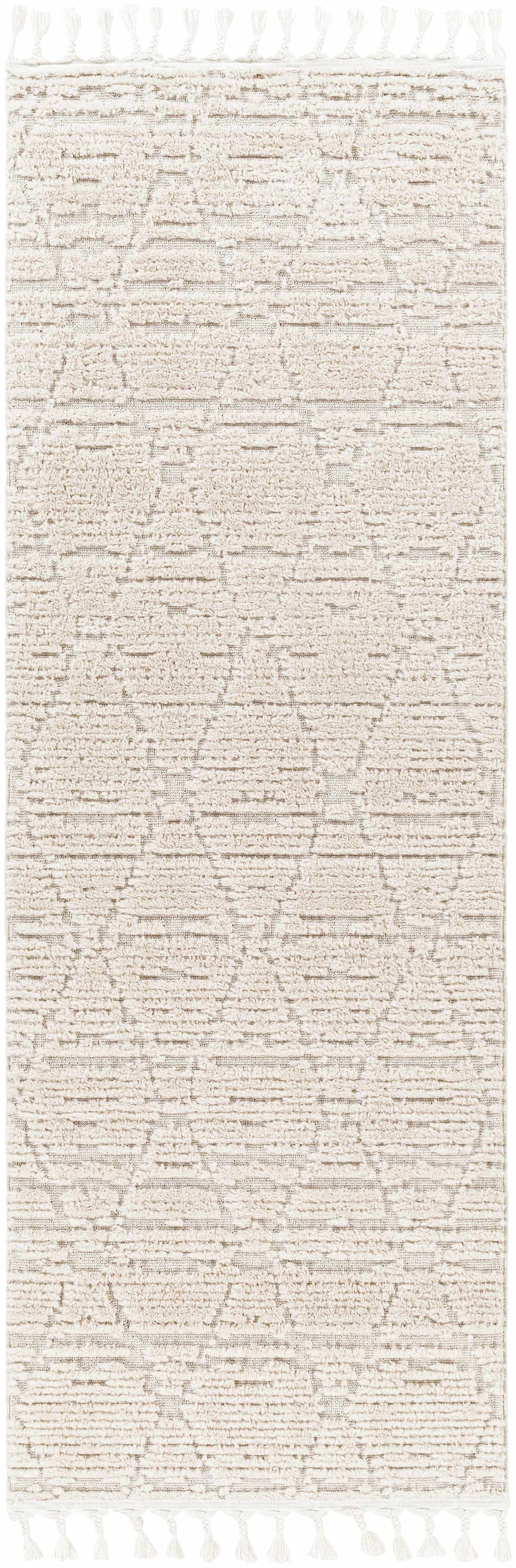 Mengen High/Low Pile Rug with Tassels