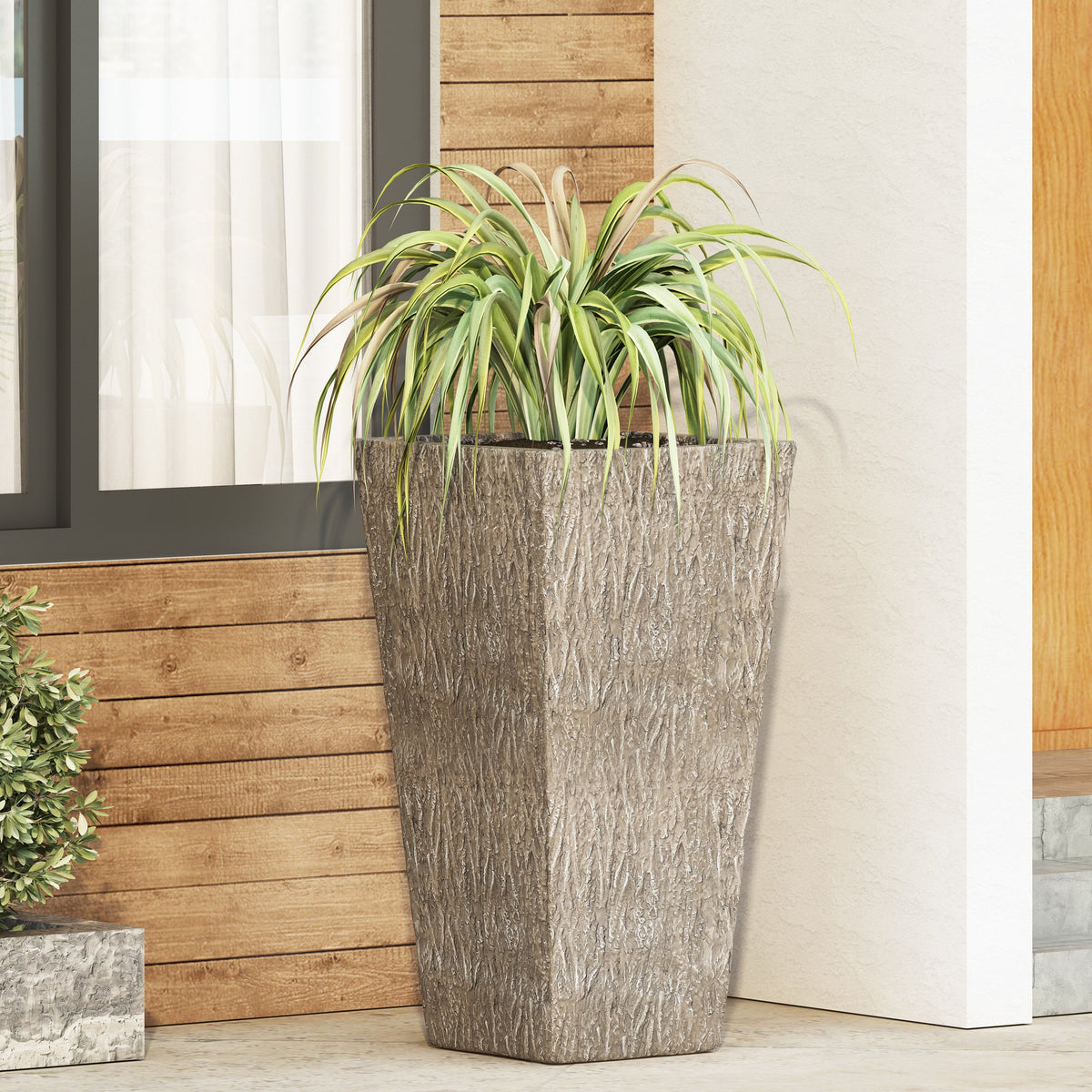 MGO Planter with Natural Stone Finish - view 4