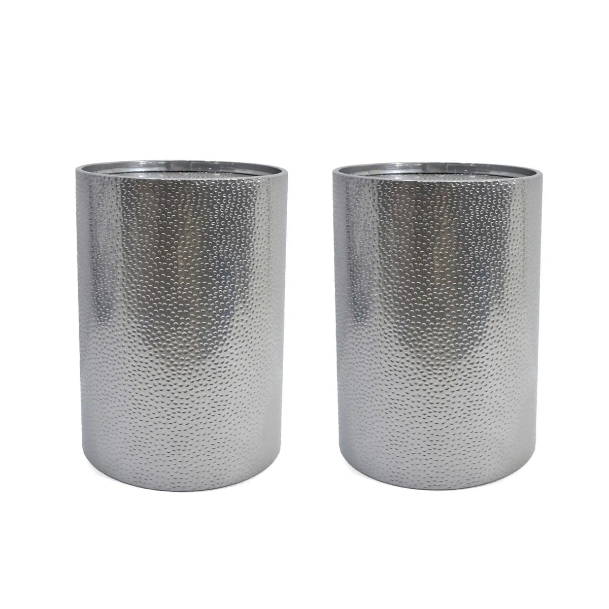 Modern Round Accent Table With Hammered Surface - Best Buy Furniture