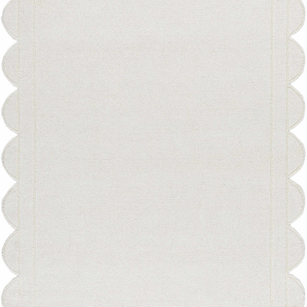 Uhuro White Geometric Area Rug