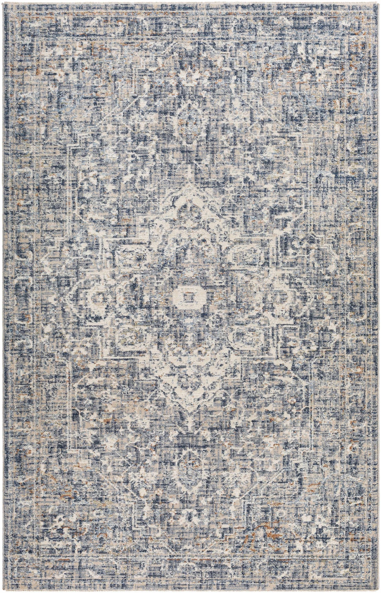 Buguey Blue & Gray Area Rug - Clearance