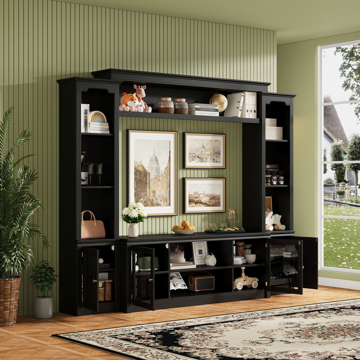 MRS All-In-One TV Stand with Bookcase for TVs Up To 65"