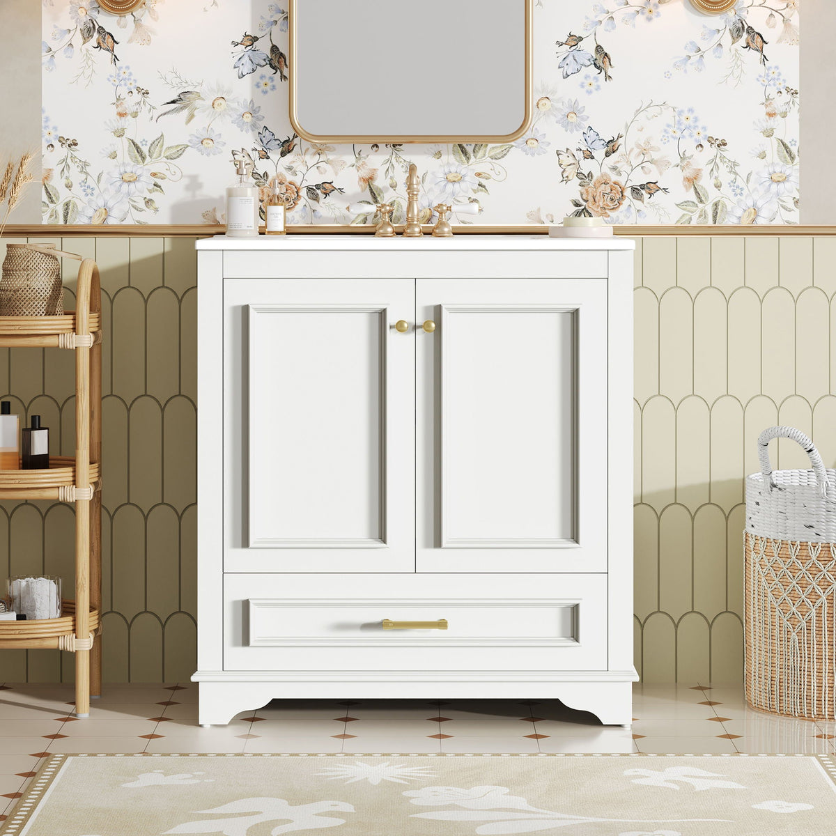 MRS Bathroom Vanity with Sink and Adjustable Shelf - view 2