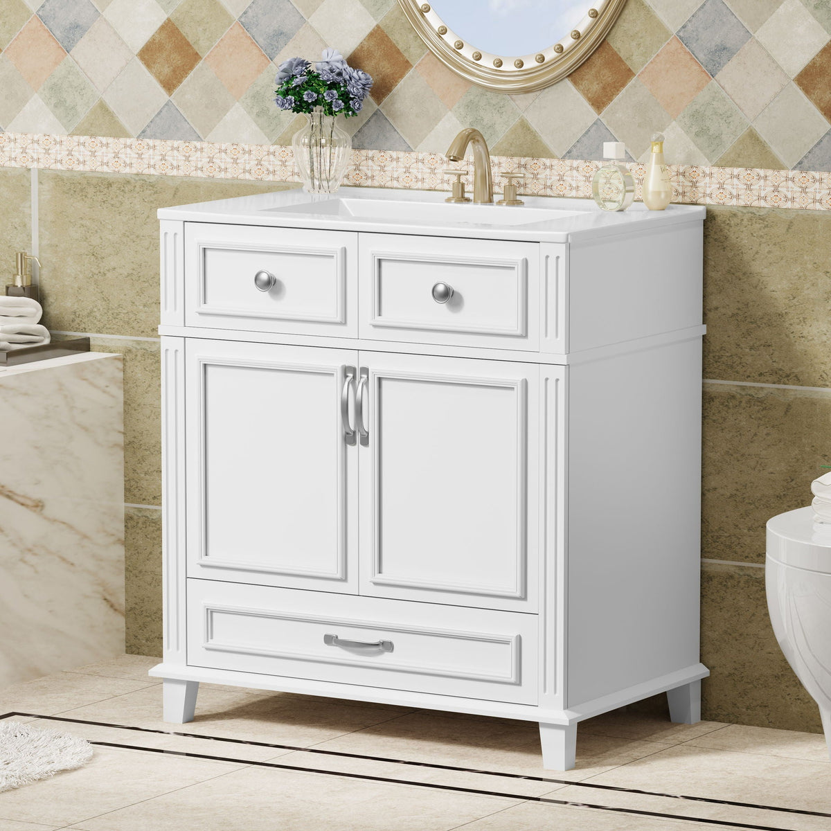 MRS Bathroom Vanity with Sink and Storage Cabinet - view 7