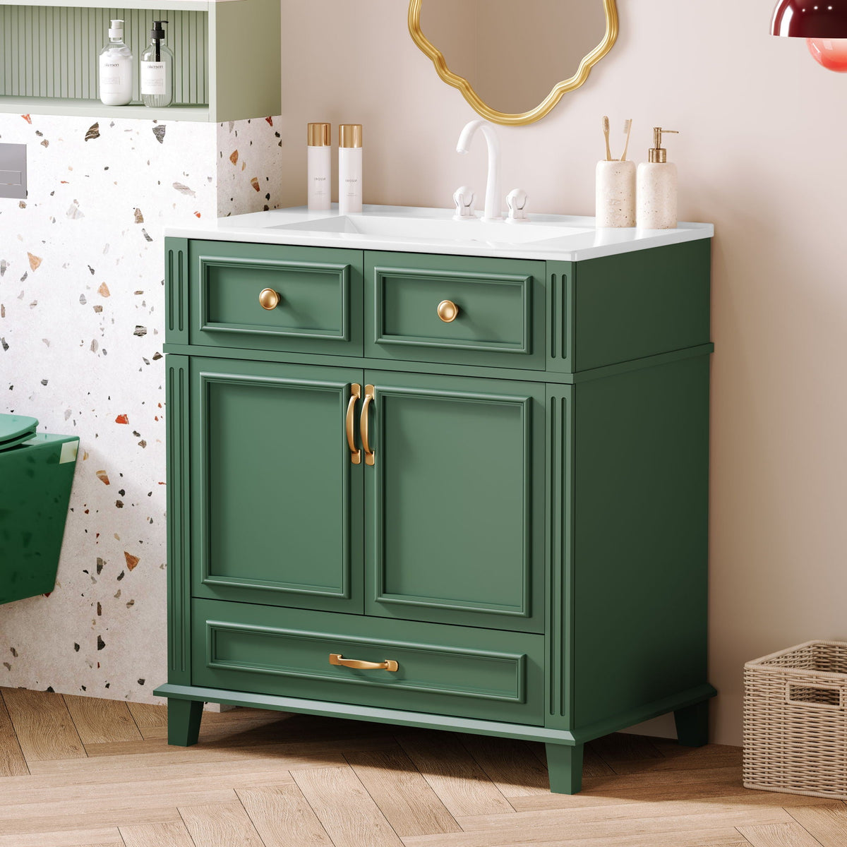 MRS Bathroom Vanity with Sink and Storage Cabinet - view 13