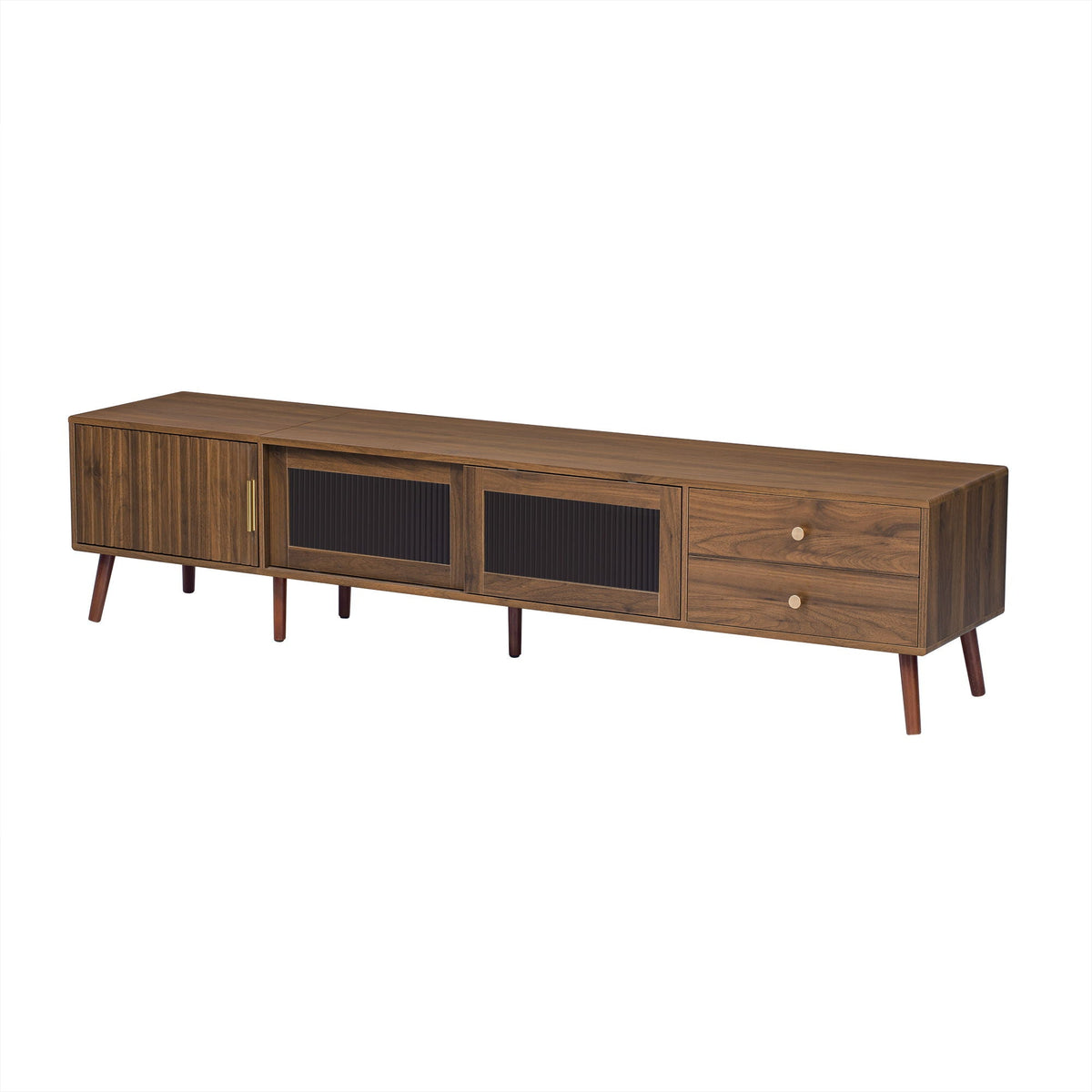 MRS Doors TV Stand For TVs Up To 85" With Storage Cabinets