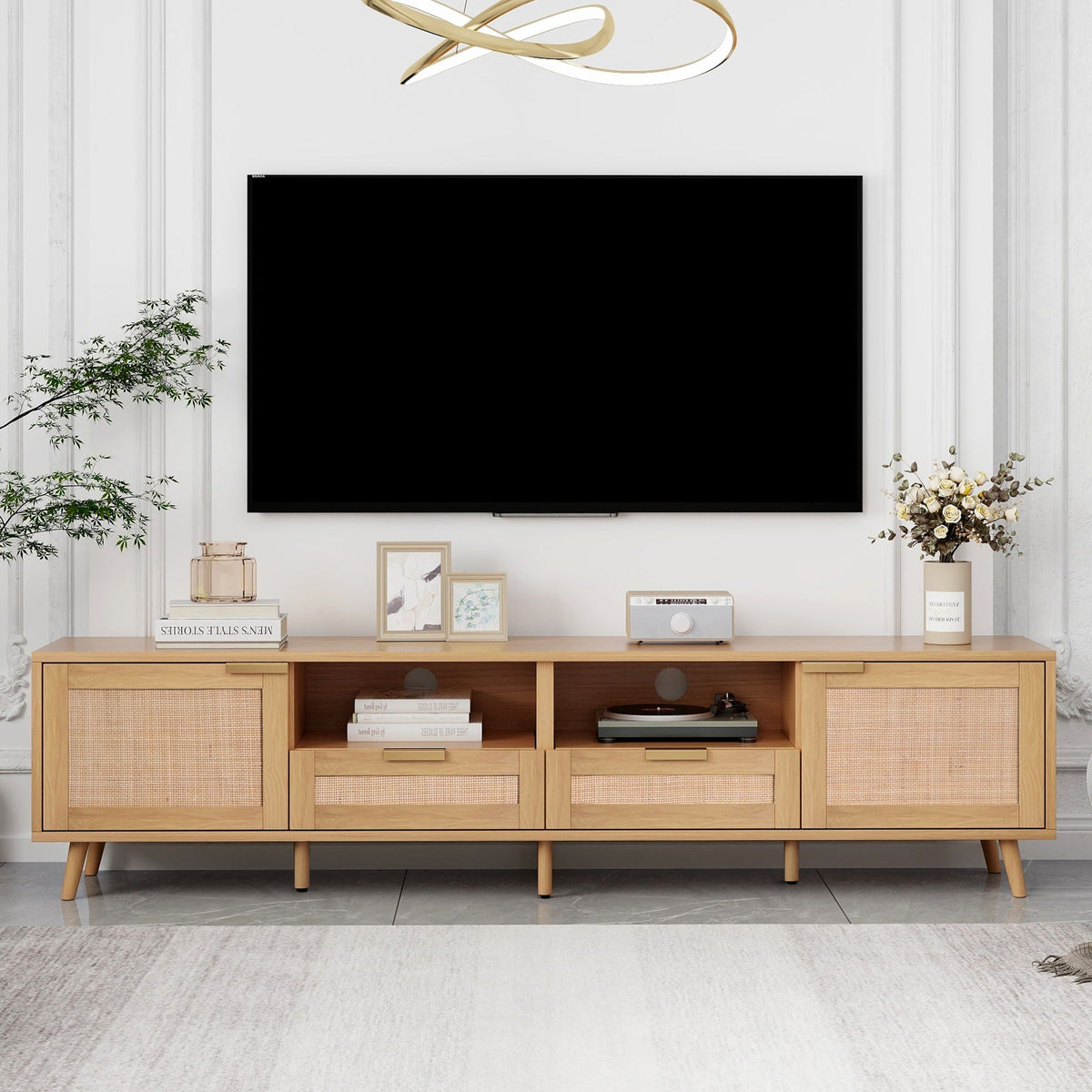 MRS TV Stand Media Console with Cable Management - view 4