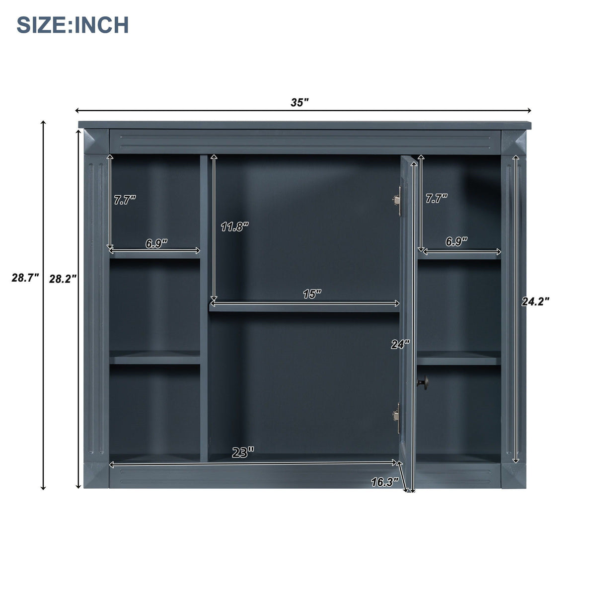MRS Wall Mounted Bathroom Storage Cabinet with Mirror - view 8