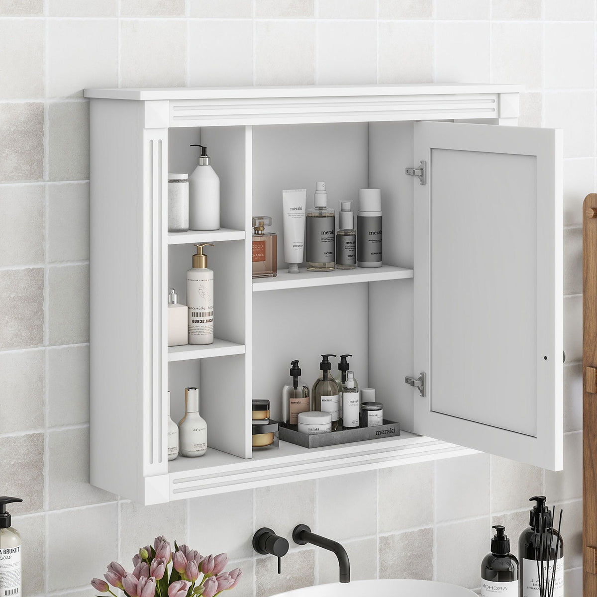 MRS Wall Mounted Bathroom Storage Cabinet with Mirror - view 9