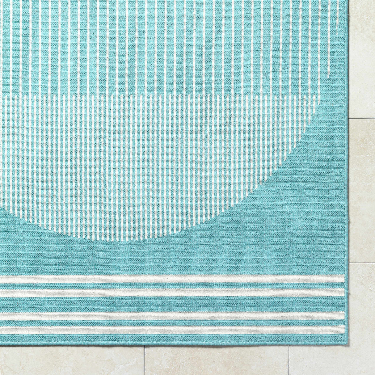 Nabil Aqua Area Rug - Clearance