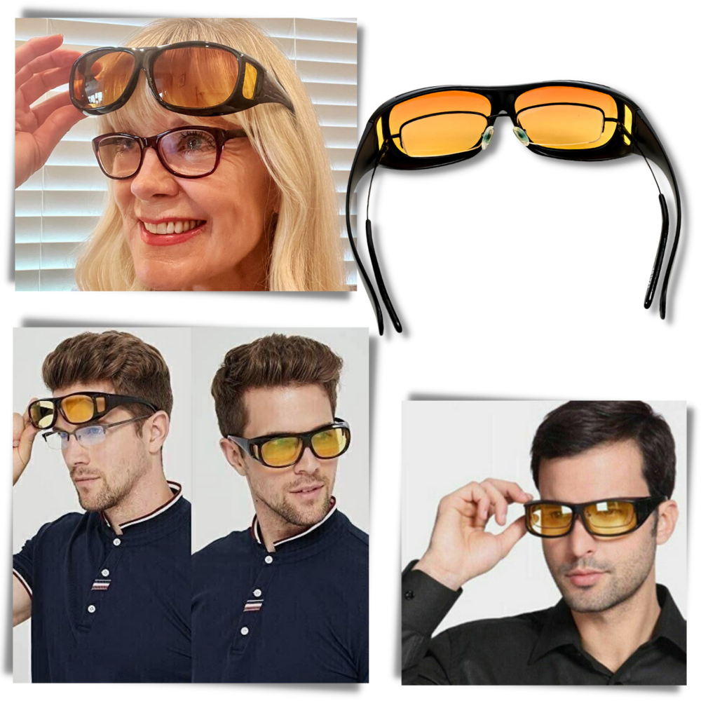 Polarized Night Driving Glasses – Anti Glare Night Vision Driving Eyewear