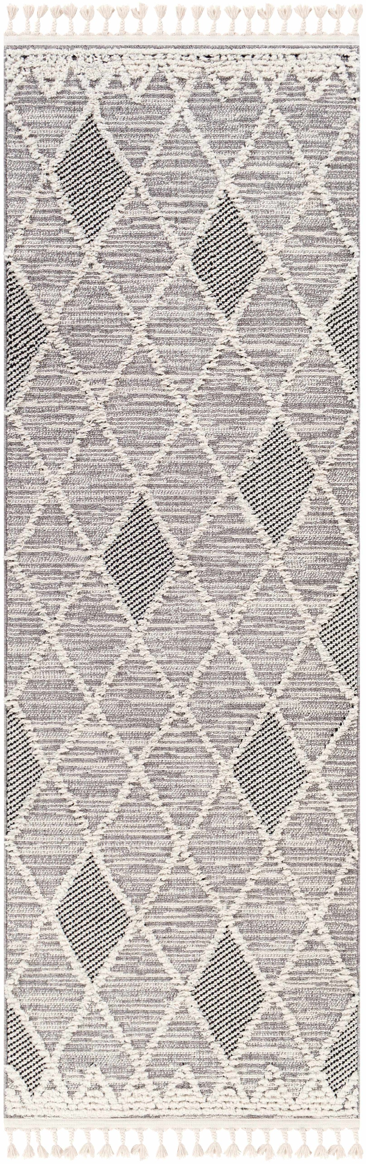Norvelt High/Low Pile Rug with Tassels