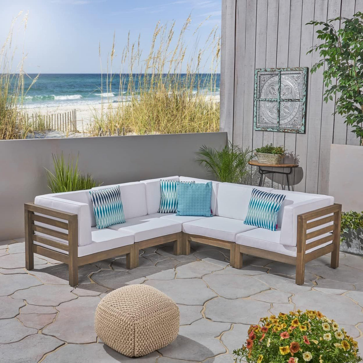 Oana 5-Piece V Shape Sofa Set