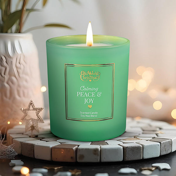 Old World Christmas Calming Peace & Joy Candle