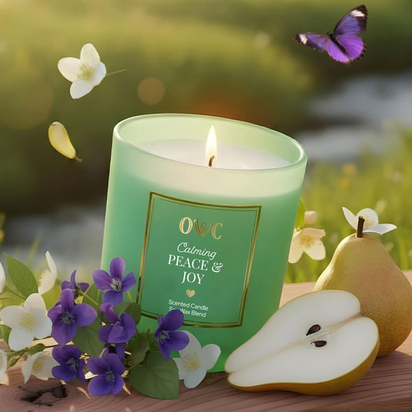 Old World Christmas Calming Peace & Joy Candle - view 5