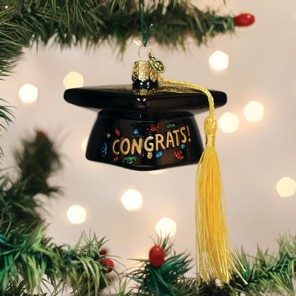 Old World Christmas Graduation Cap Ornament