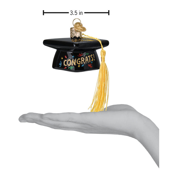 Old World Christmas Graduation Cap Ornament - view 6