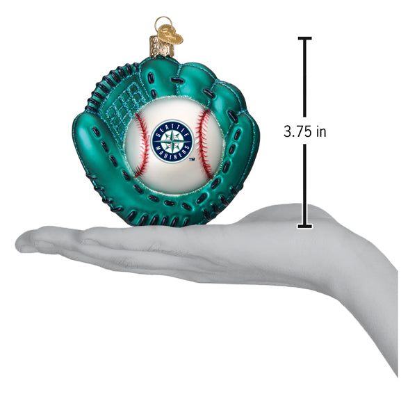 Old World Christmas Mariners Baseball Mitt Ornament - view 5