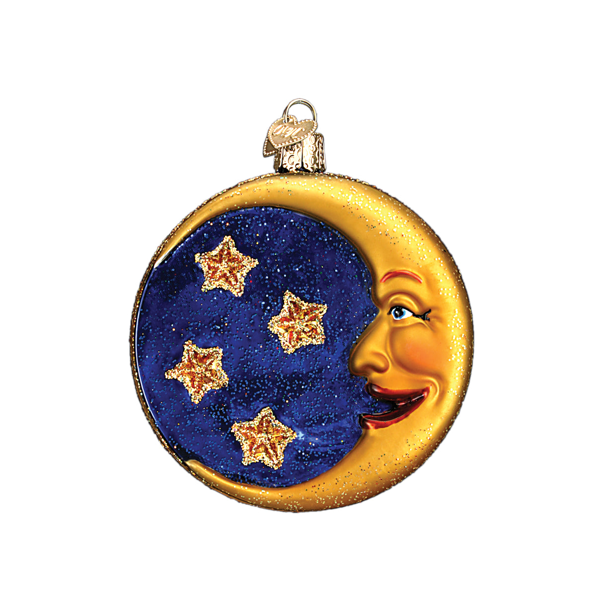 Old World Christmas Owl In Moon Ornament - view 4