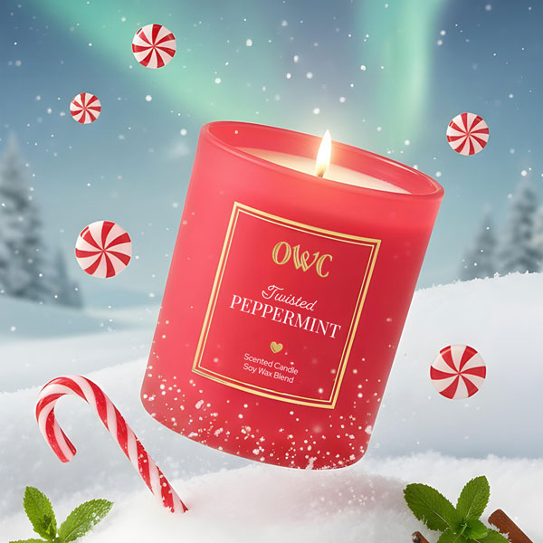 Old World Christmas Twisted Peppermint Candle - view 5
