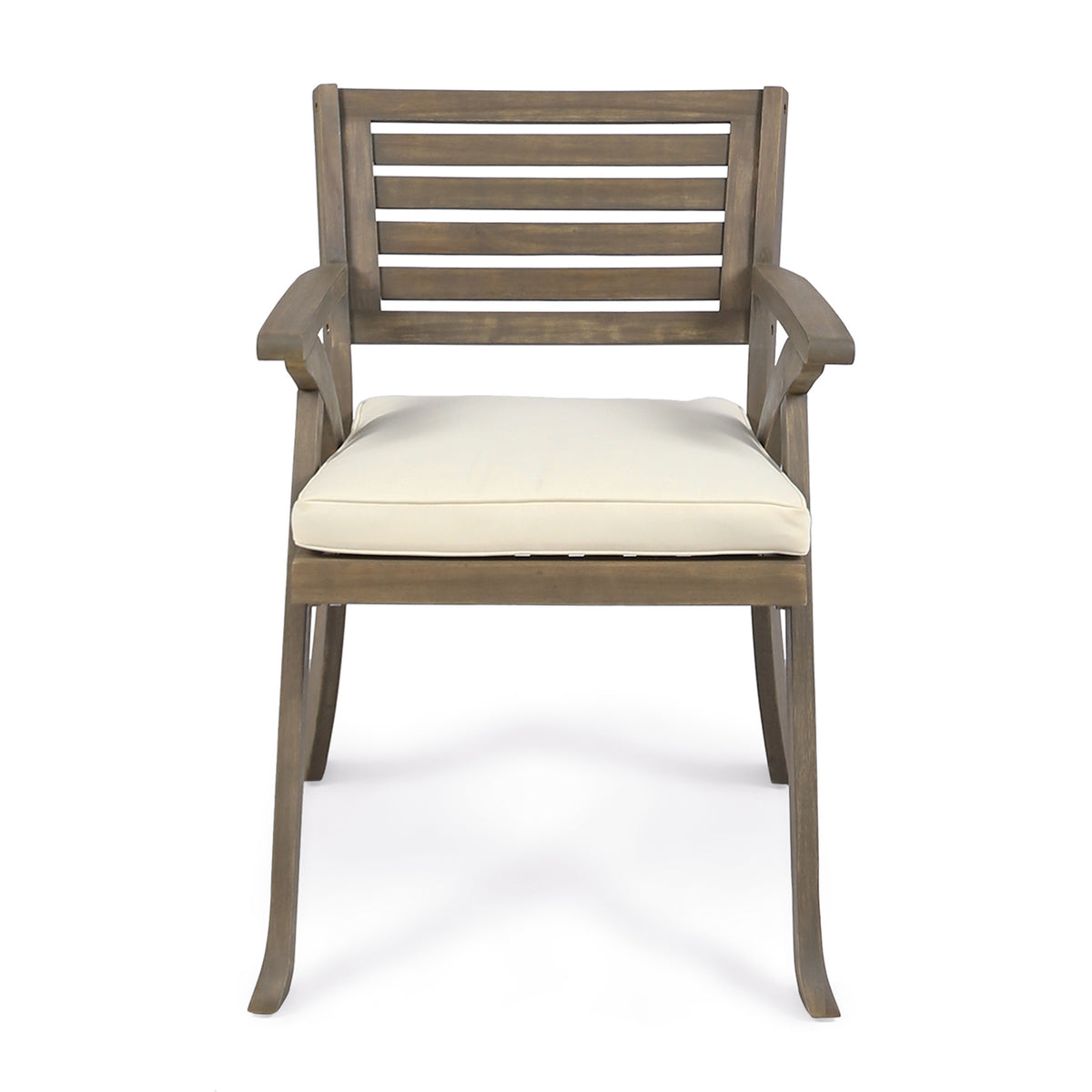 Helen Outdoor Acacia Wood Dining Chair