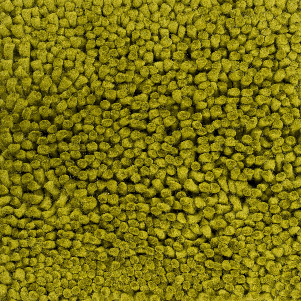 Frederika Solid Olive Green Wool Shag Rug - Clearance