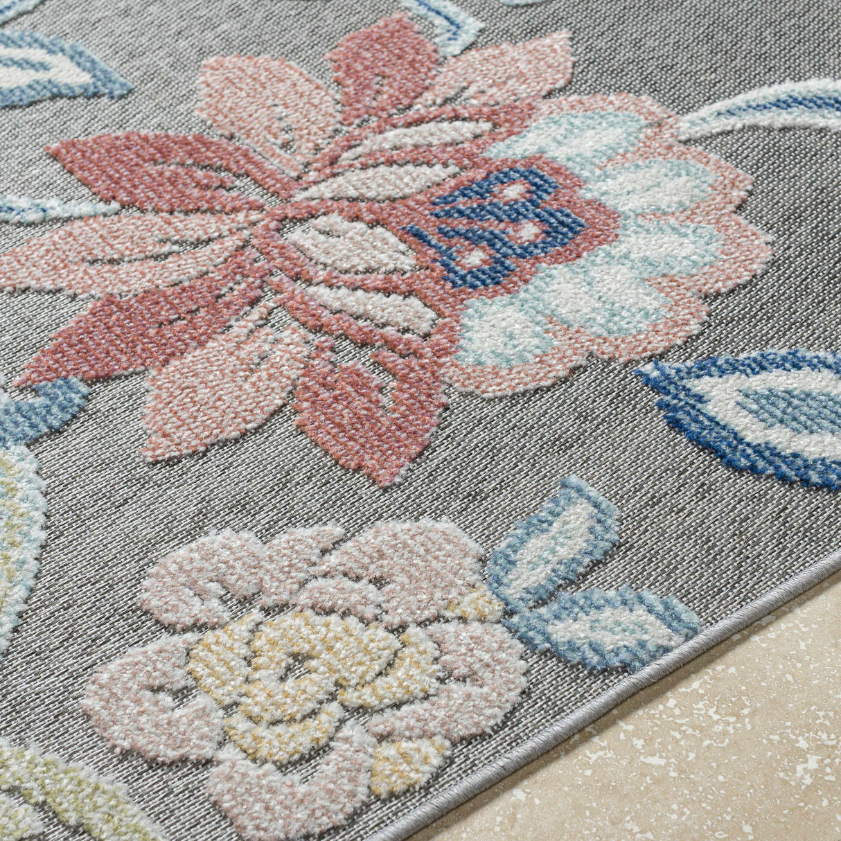 Piers Gray Area Rug