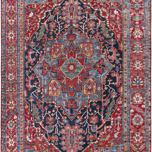 Pauline Red Medallion Performance Rug