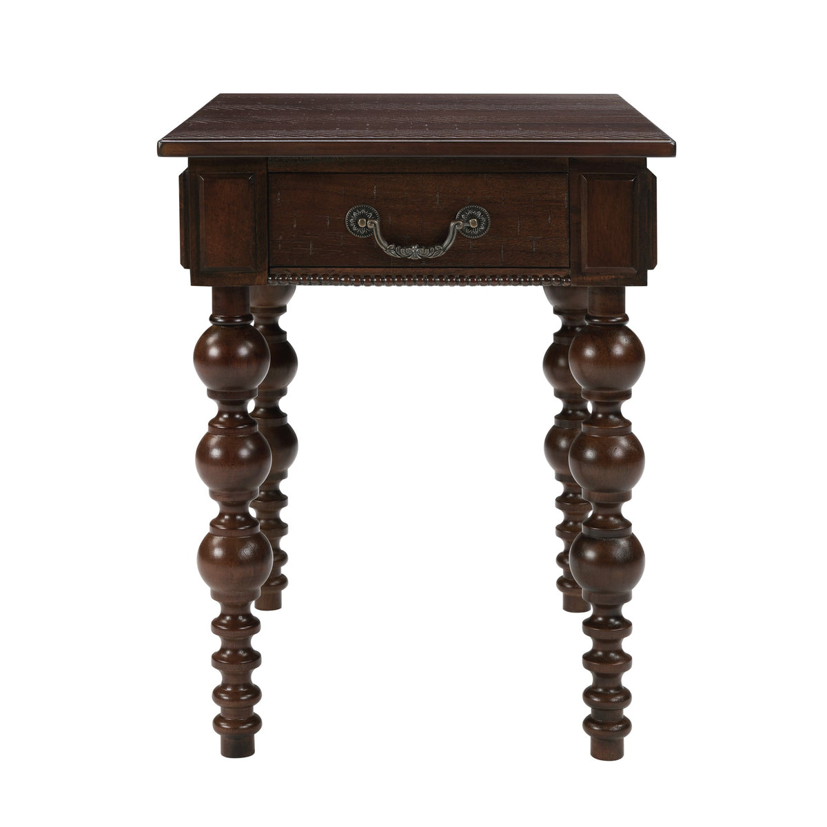 Power Growth Furniture Solid Wood End Table with Drawer in Espresso Finish - view 9