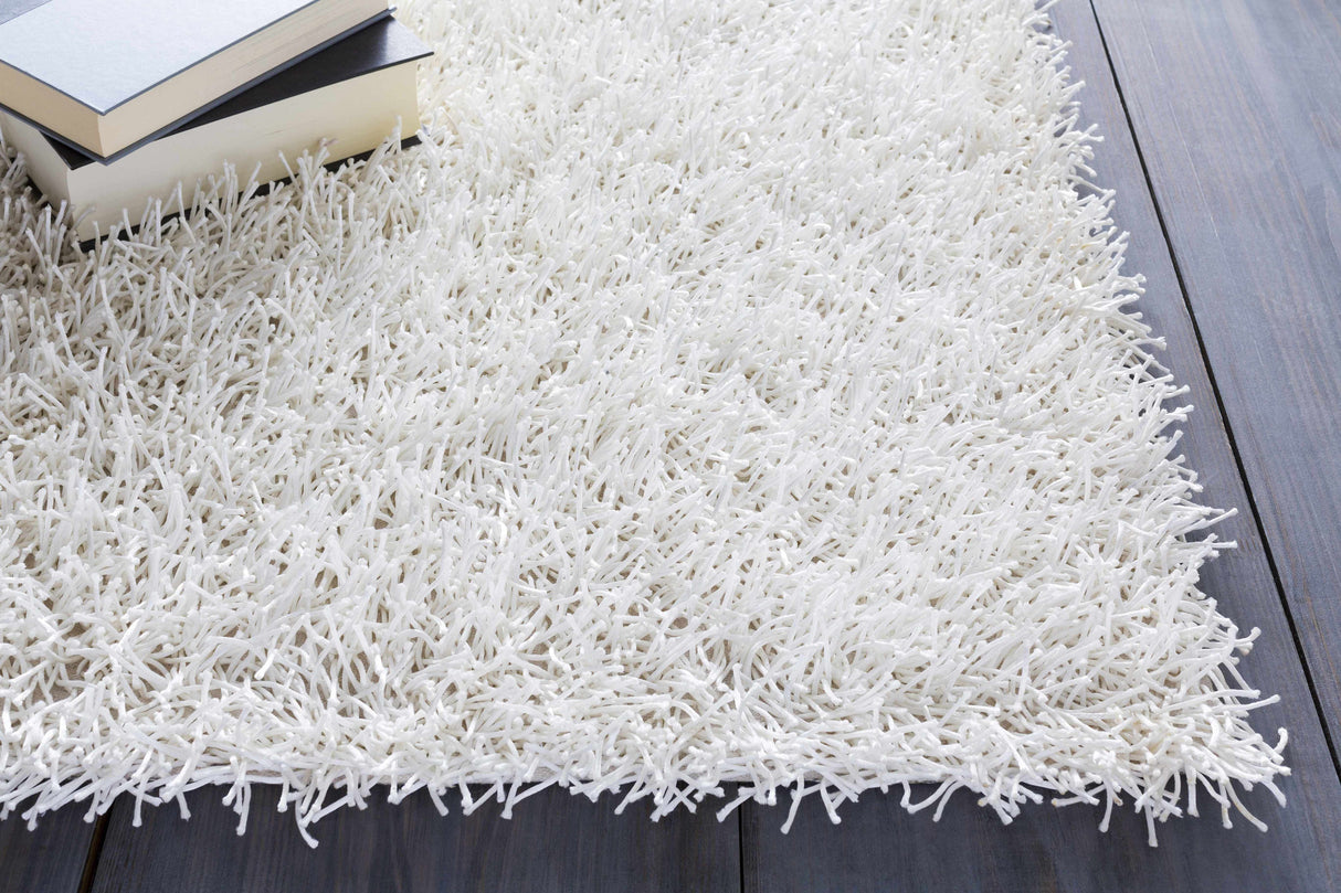 Browder 3x4 Solid Cream Shag Rug - Clearance