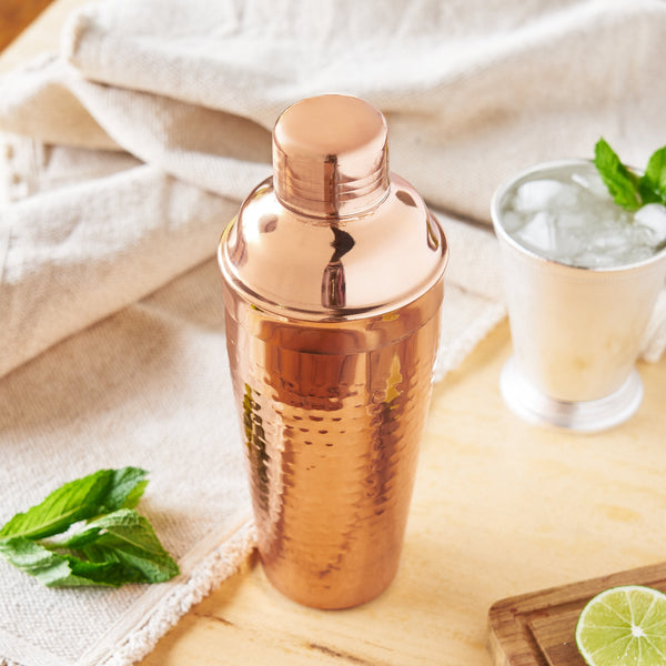 Hammered Copper Cocktail Shaker