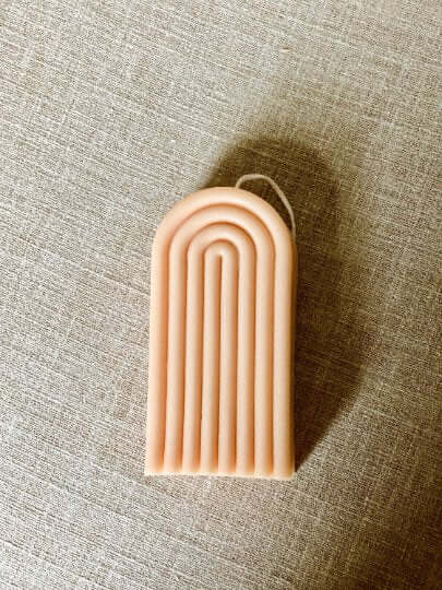 Rainbow Arch Candle – Handcrafted Soy Wax Artistry for a Colorful Touch