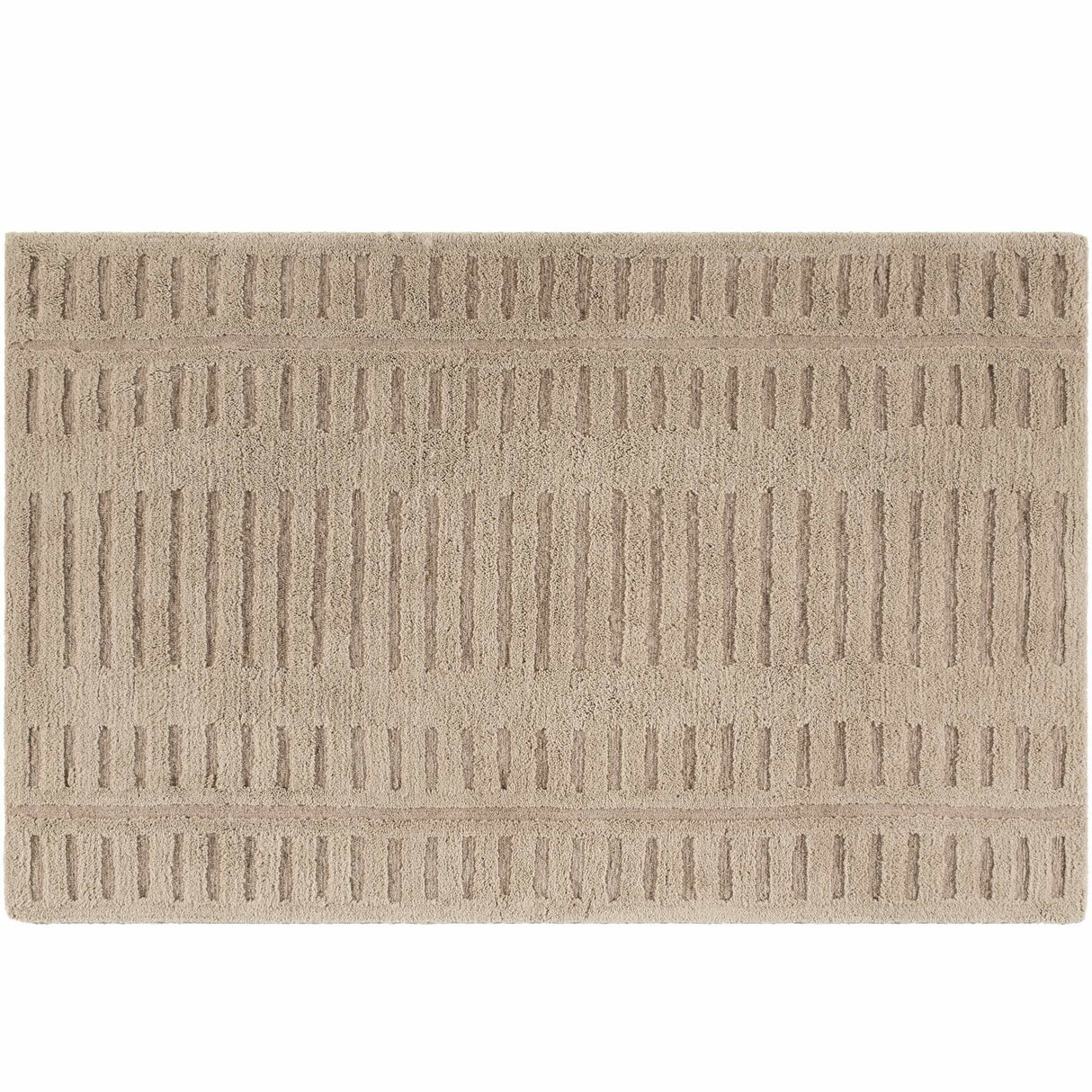 Washable Handmade Wool Rug - Brown