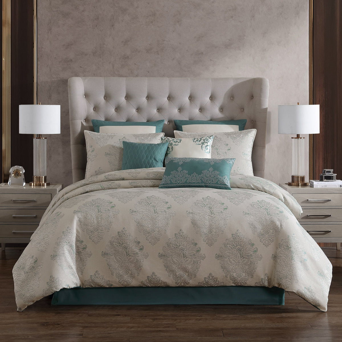 Riverbrook Home Medallion Jacquard Comforter Set with Decorative Pillows - view 7