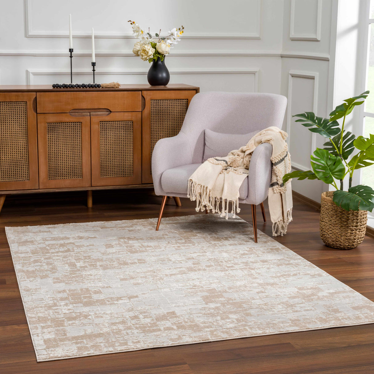 Liveri Pink Mosaic Rug - Promo
