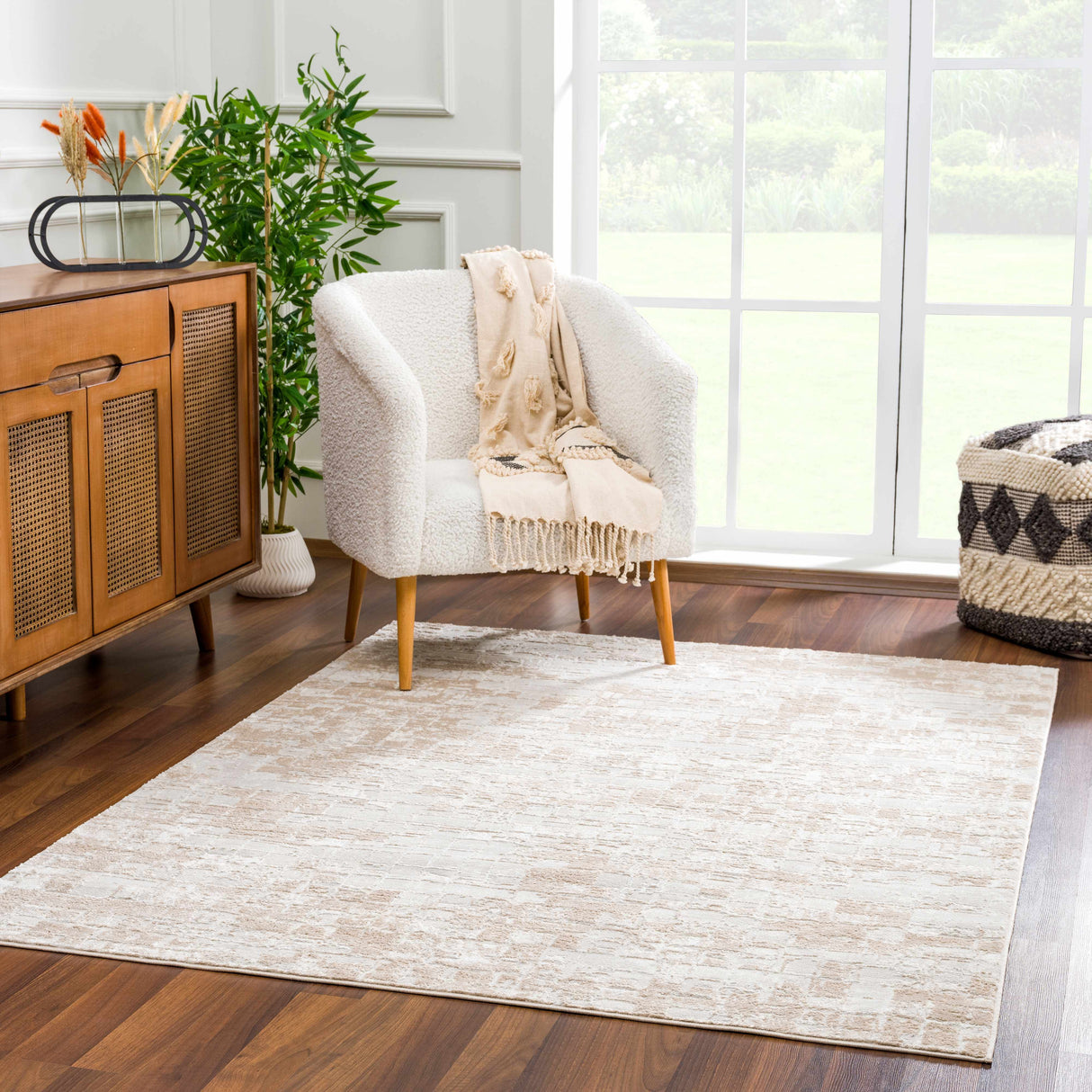 Liveri Pink Mosaic Rug - Promo