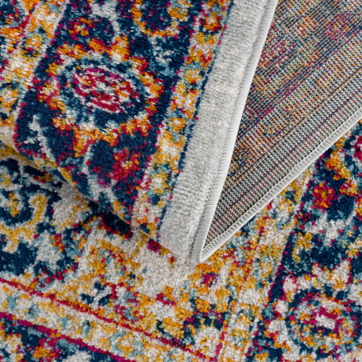 Istanbul Medallion Orange Area Rug - Clearance