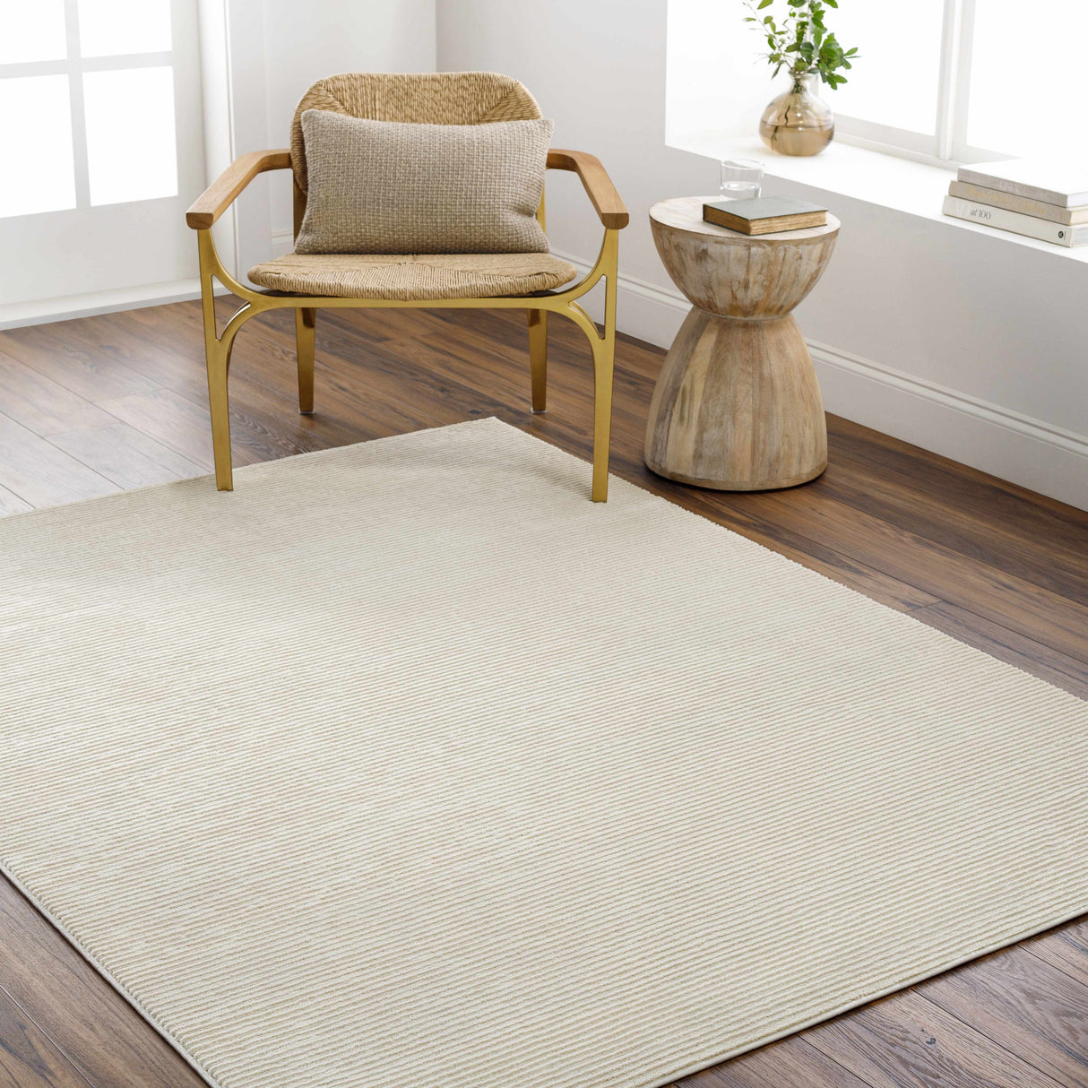 Mimi Cream 3D Washable Rug