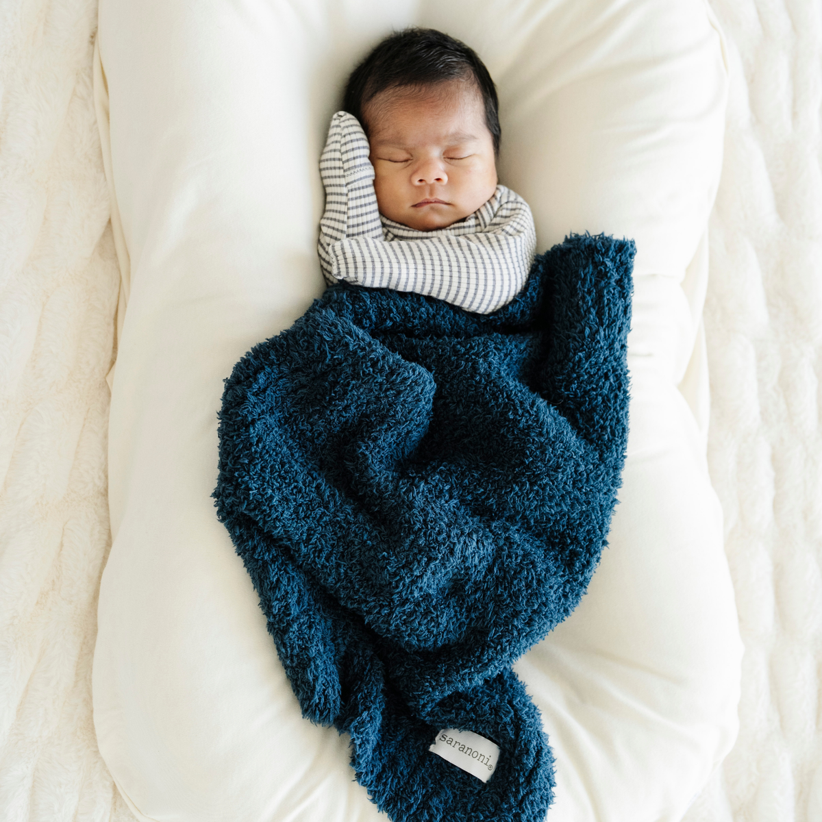 Saranoni BAMBONI® MINI BLANKETS in Nautical Blue