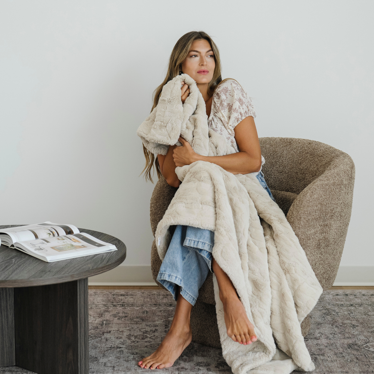Saranoni PATTERNED FAUX FUR XL THROW BLANKETS - view 24