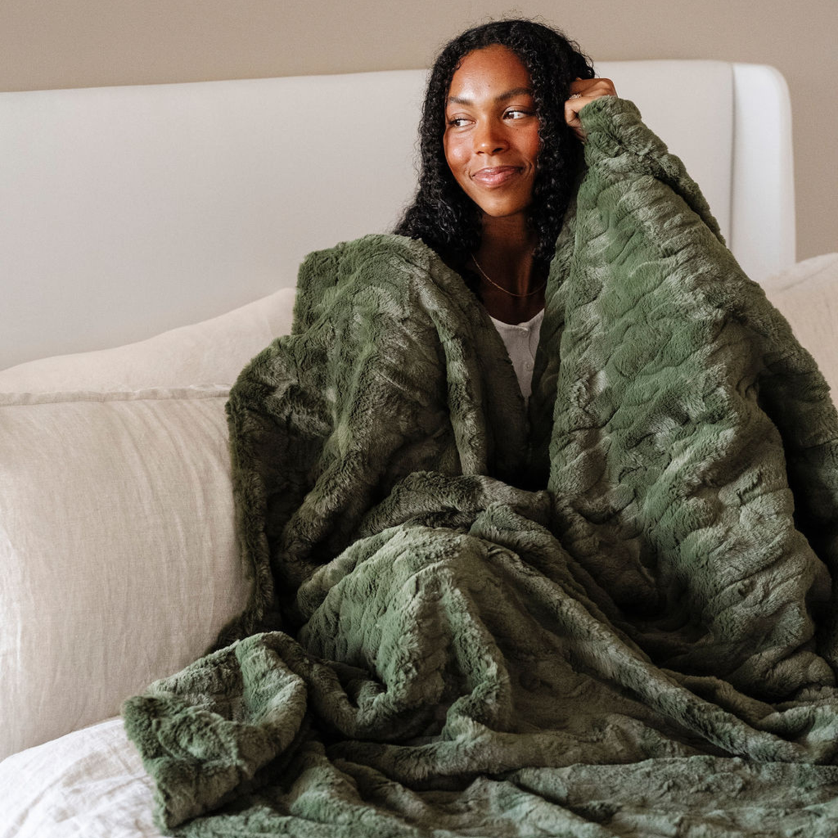 Saranoni PATTERNED FAUX FUR XL THROW BLANKETS - view 65