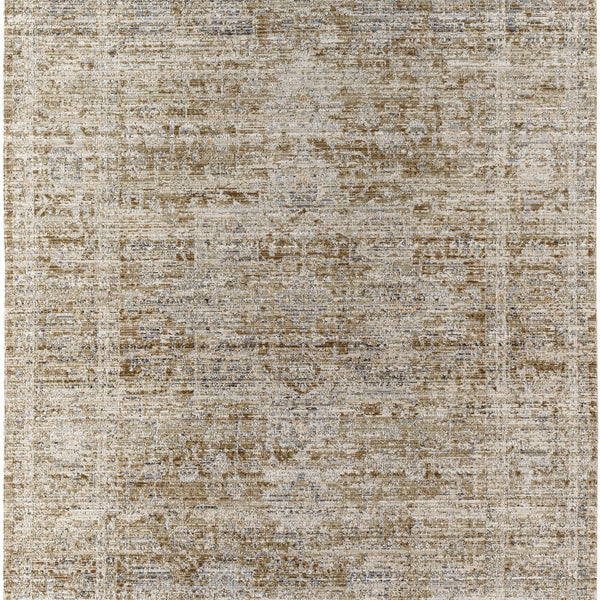 Margaret Damask Dark Sage Washable Area Rug - Becki Owens x Livabliss
