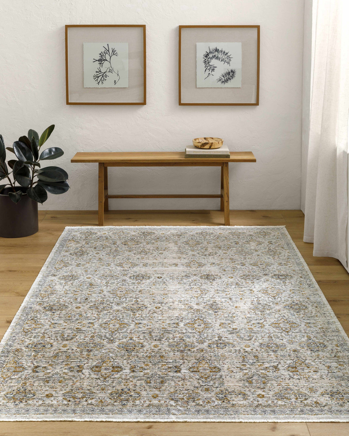 Margaret Cream Washable Rug - Becki Owens x Livabliss